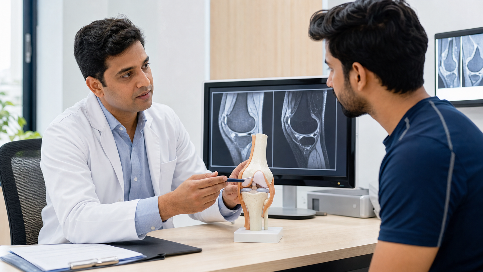 ACL tear with meniscus injury consultation