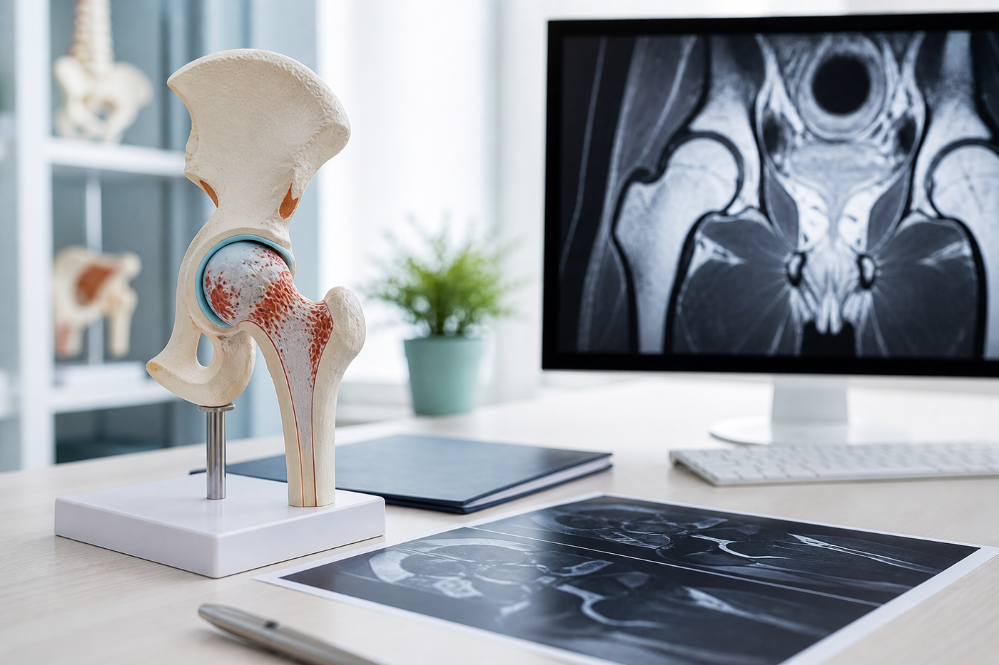 Hip avascular necrosis early MRI assessment