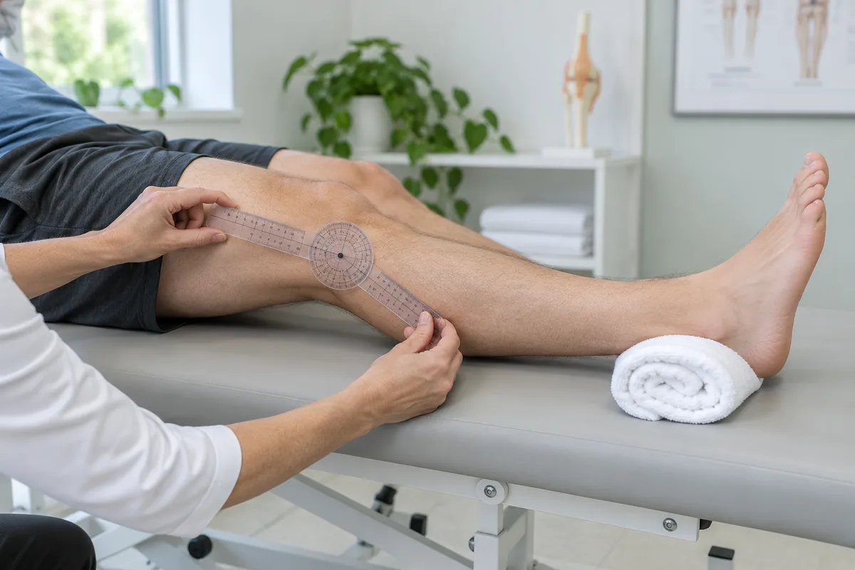 Knee extension measurement after ACL surgery